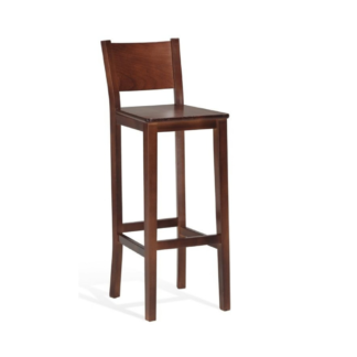 Solid Teak Wood Bar Stool High Chair Wooden