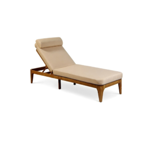 Teak Wood Adjustable Chaise Lounge