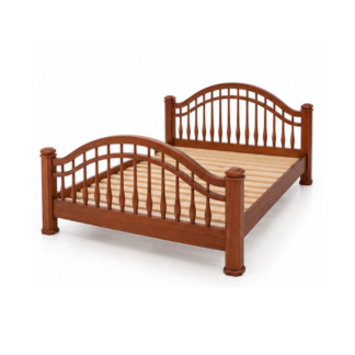Solid Teak Wood Spindle Bed