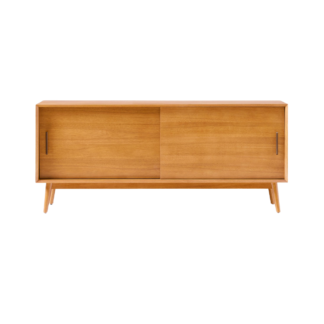 Modern Wooden Sliding Door TV Cabinet