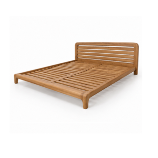 Modern Solid Teak Wood Bed