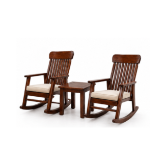 Modern Outdoor Teak Wooden Lounge Chair Set