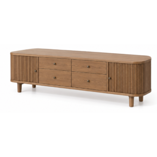 Modern Teak Wood Buffet Storage Cabinet