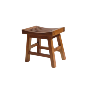 Solid Teak Wood Curved Bench
