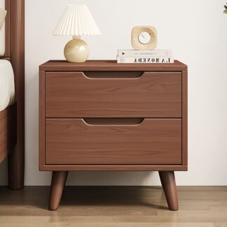 Mid Century Teak Nightstand 2Handleless