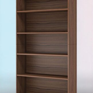 5Tier Bookshelf with Flat Panel Geometric