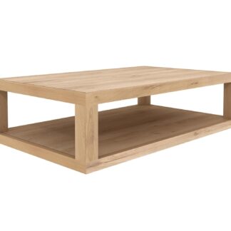 Teak Wood Double Layer Coffee Table