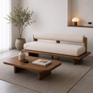 Teak Wood Sofa Coffee Table Set