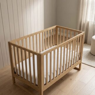 Modern Teak Wood Baby Crib
